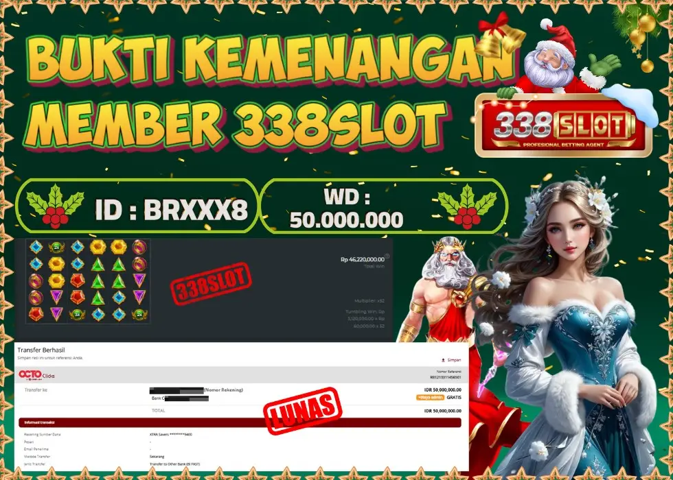 338SLOT JACKPOT GAME SLOT OLYMPUS GACOR! Rp 50.000.000 - LUNAS!!!
