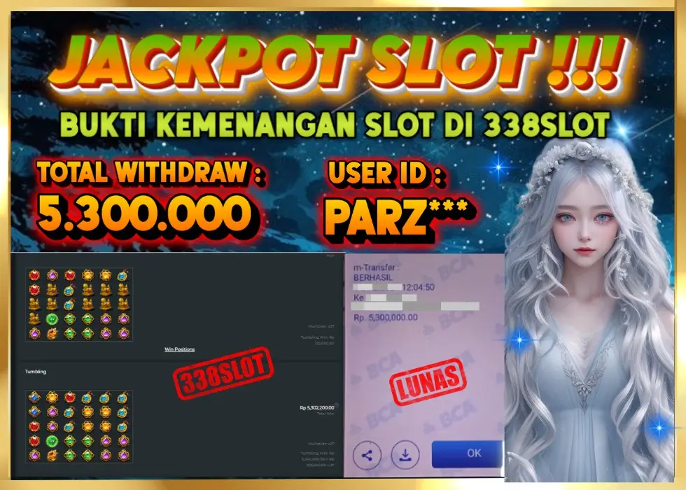 338SLOT JACKPOT GAME SLOT TERBAIK RESMI! Rp 5.300.000 - LUNAS!!!