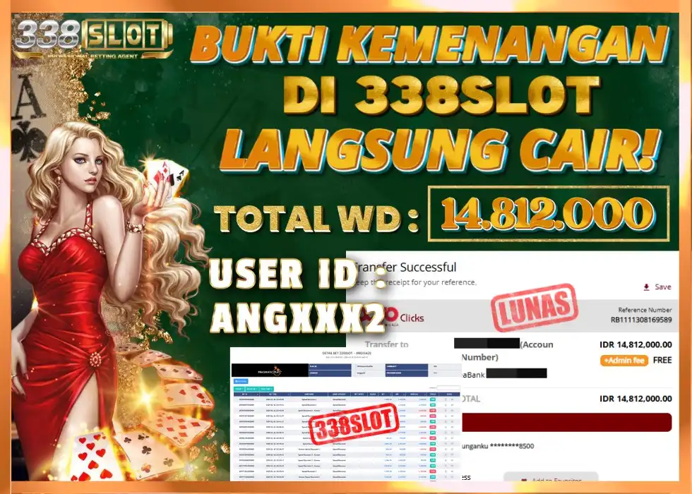 338SLOT JACKPOT GAME SLOT PRAGMATIC! Rp 14.812.000 - LUNAS!!!